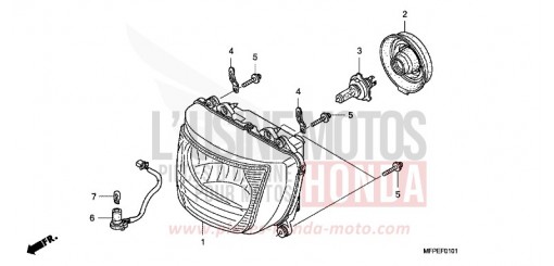 SCHEINWERFER (CB1300SA) CB1300SAA de 2010